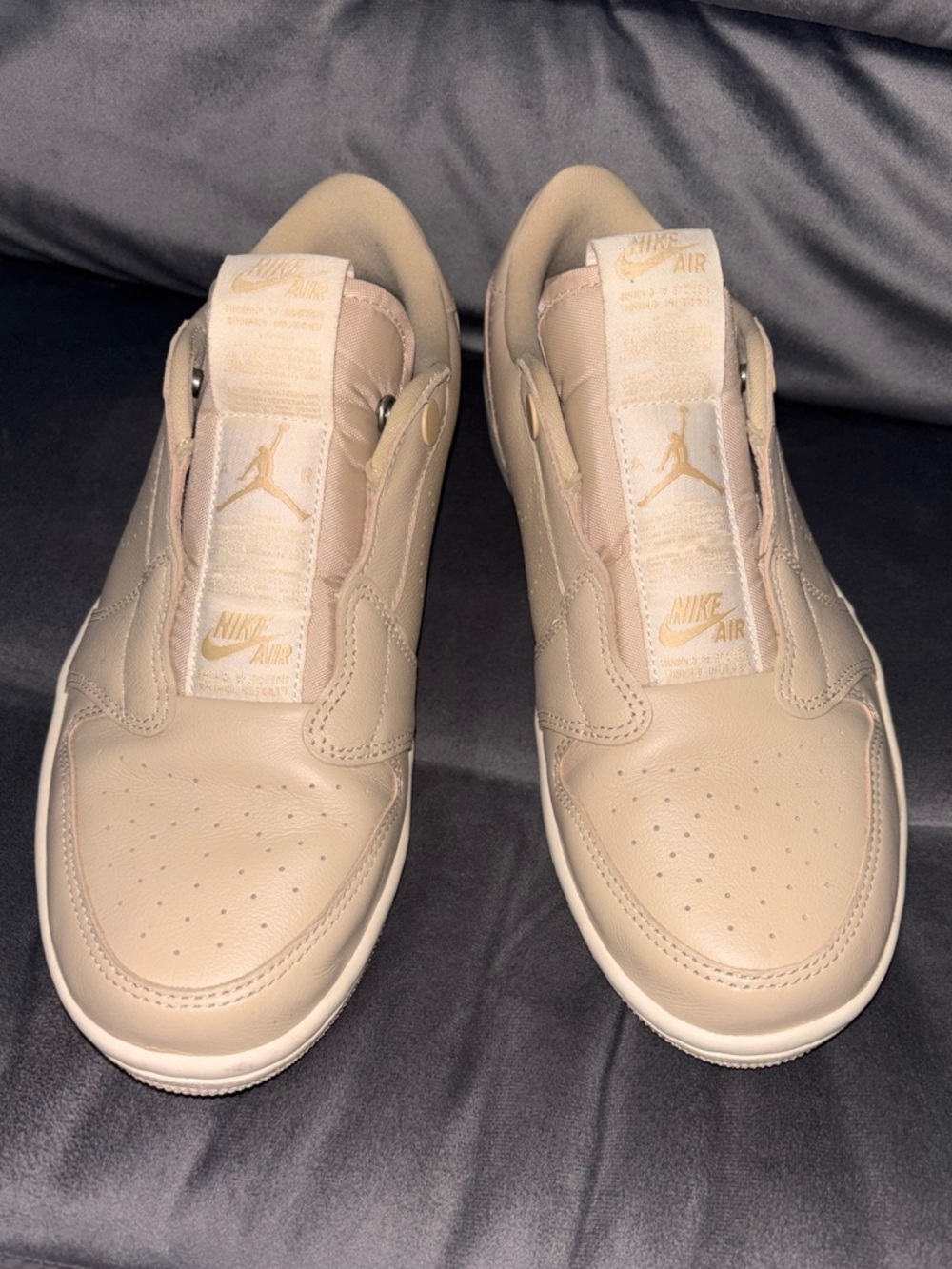 Nike Air Jordan 1 Retro Low Slip-On in the Desert Ore/Light Cream size 8